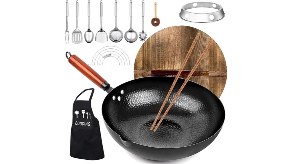 14 piece carbon steel cookware