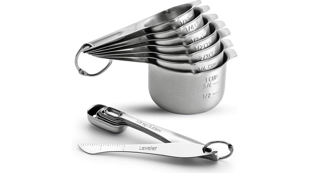 14 piece stainless steel set