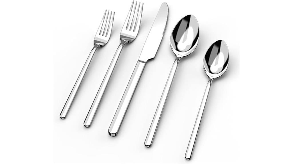20 piece stainless flatware
