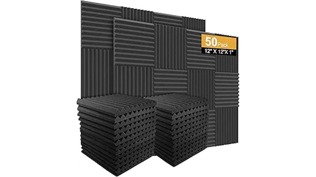 50 pack acoustic foam panels