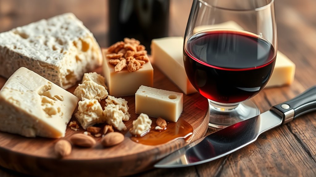 aged cheese and wine pairing