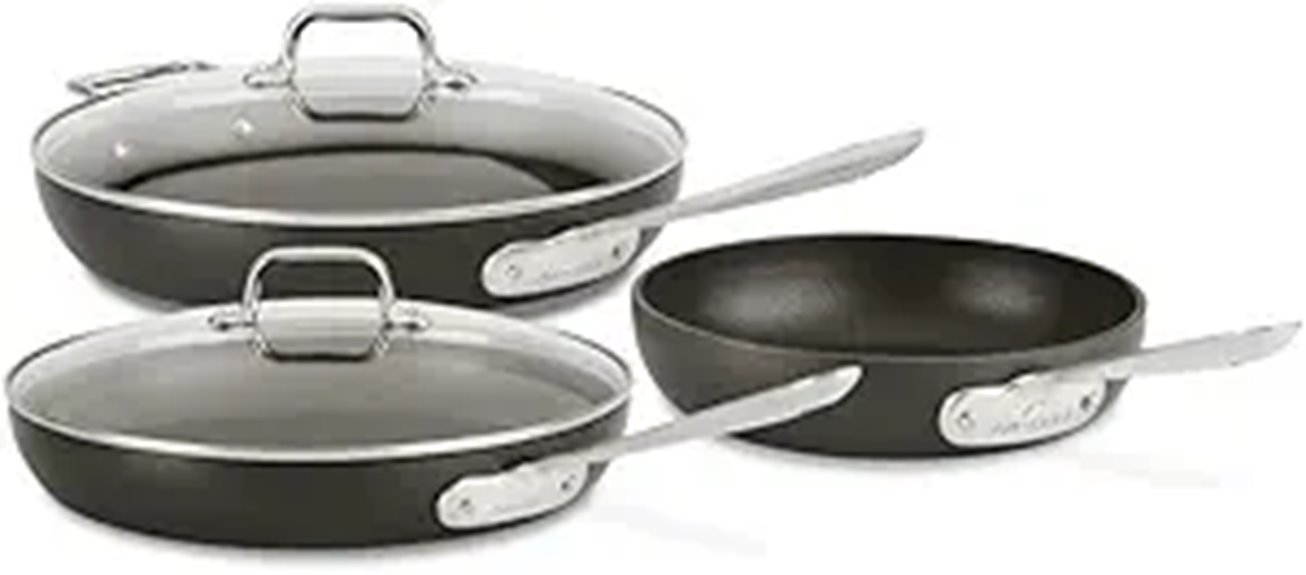all clad nonstick fry pan set