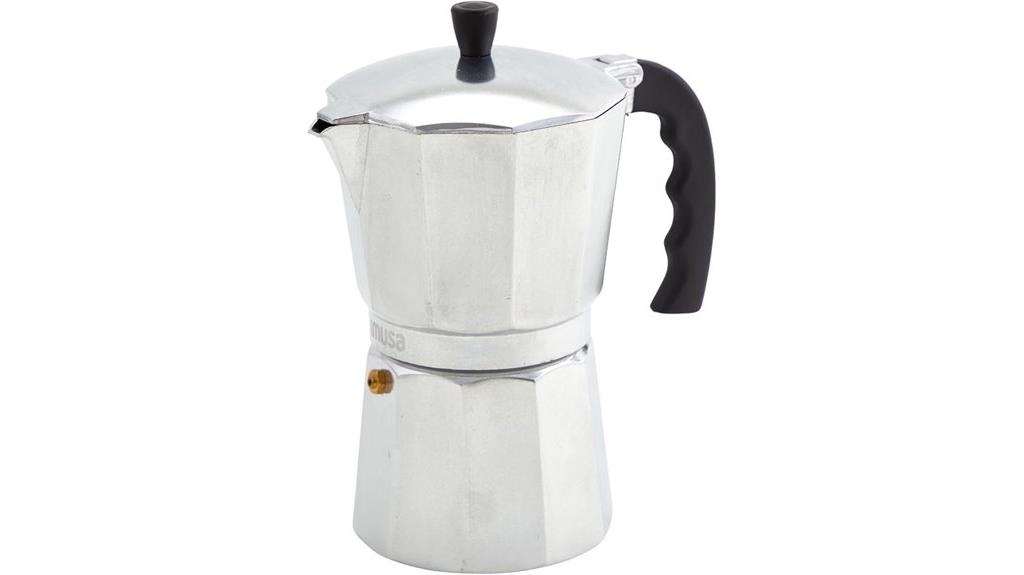 aluminum 6 cup espresso
