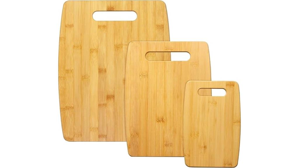 bamboo 3 piece cutting set