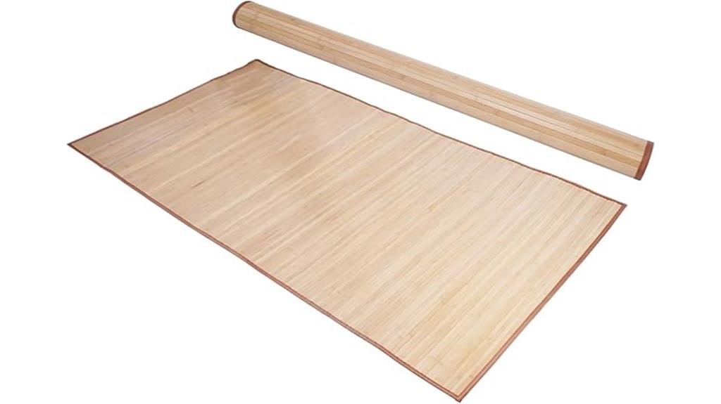bamboo rug with anti slip