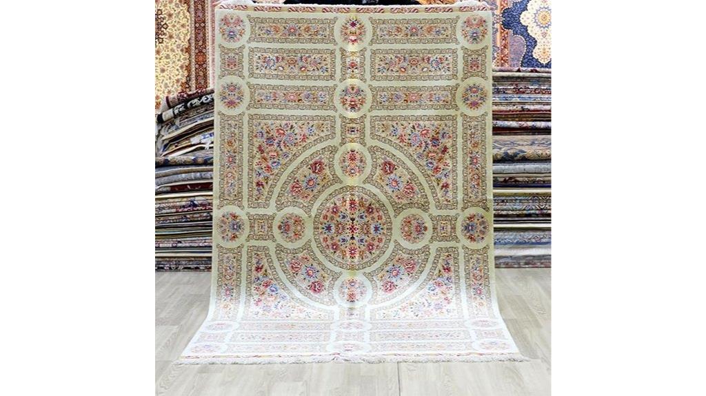 beige yuchen handcrafted rug