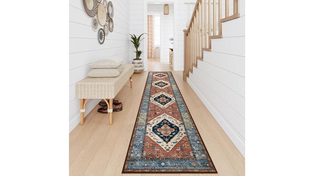 boho non slip kitchen rug