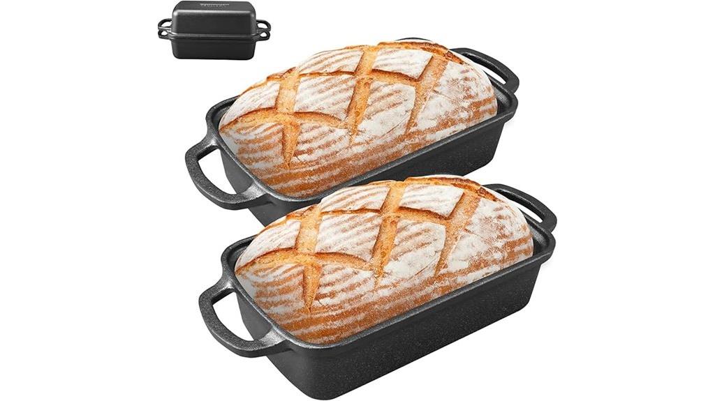 cast iron bread pan