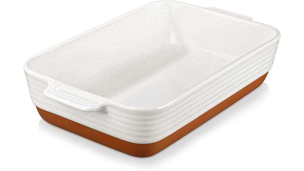 ceramic baking dish handles