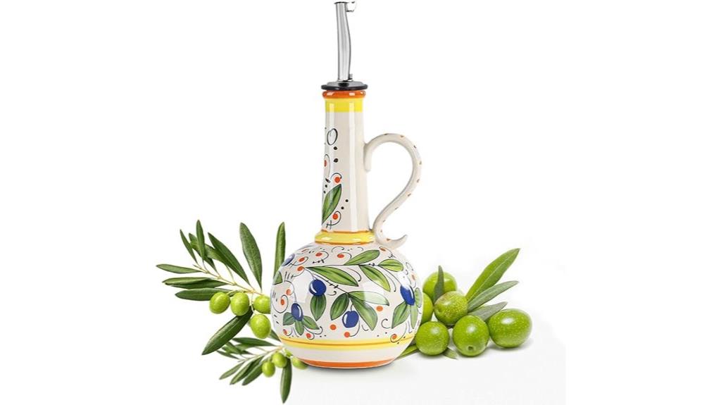 ceramic oil dispenser bottle