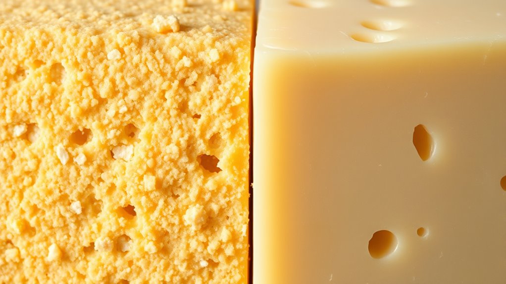 cheese textures and appearance
