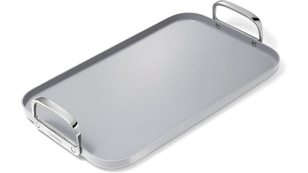 double burner ceramic griddle