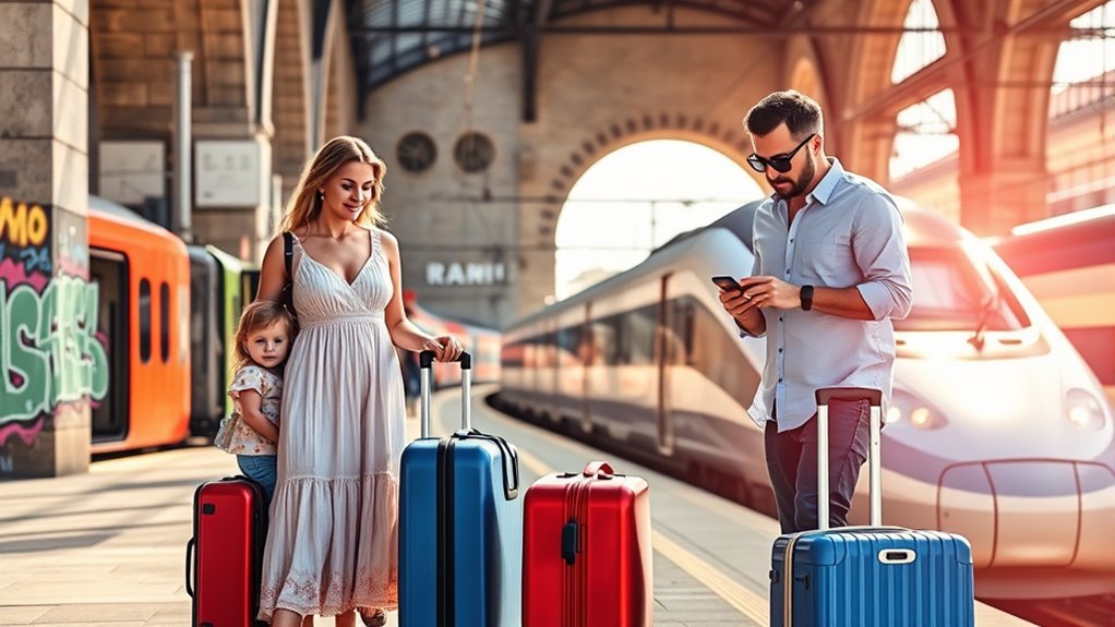 efficient family luggage management