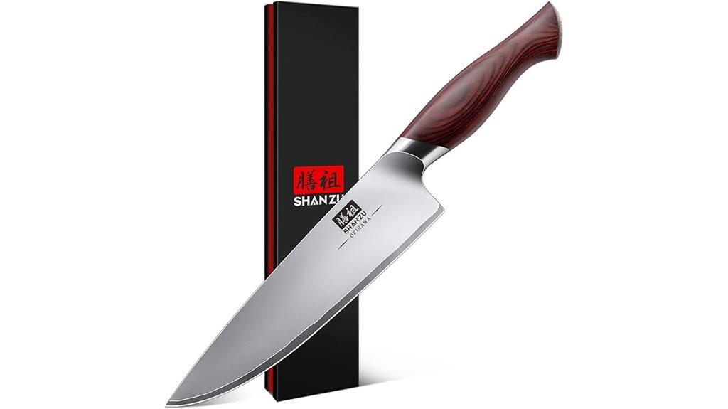 eight inch pakkawood knife
