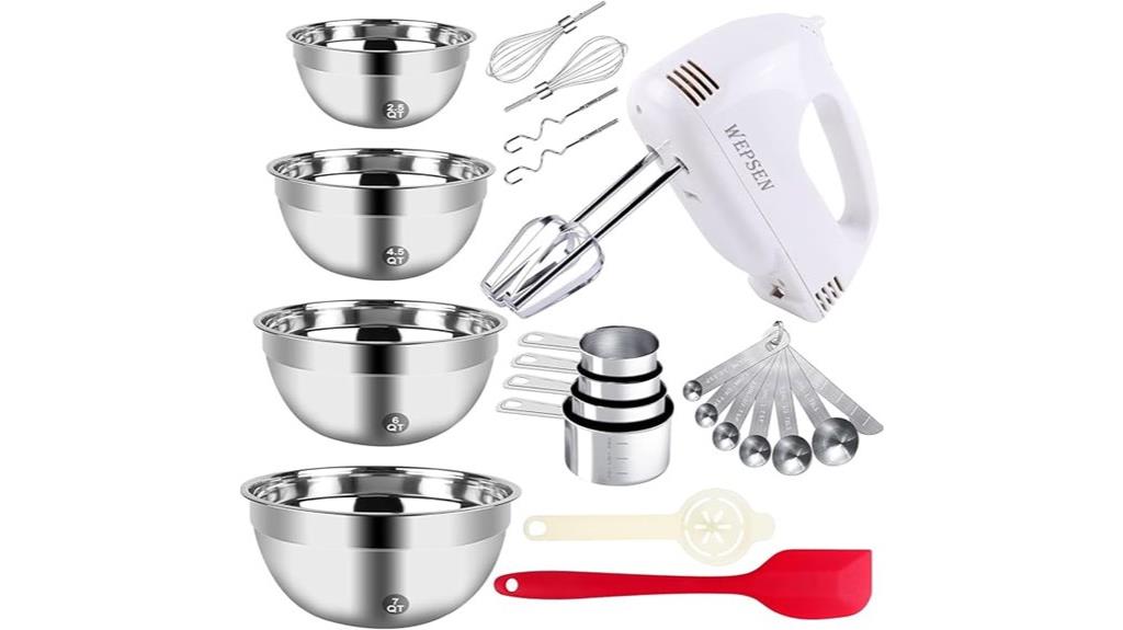 electric hand mixer with bowls