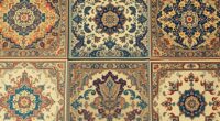 elegant distressed silk rugs