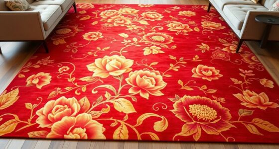 elegant floral silk carpets