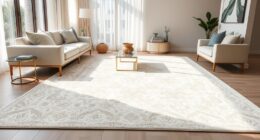 elegant ivory silk rugs