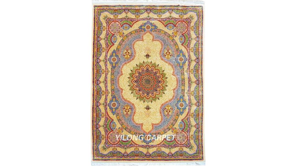 elegant large silk rug