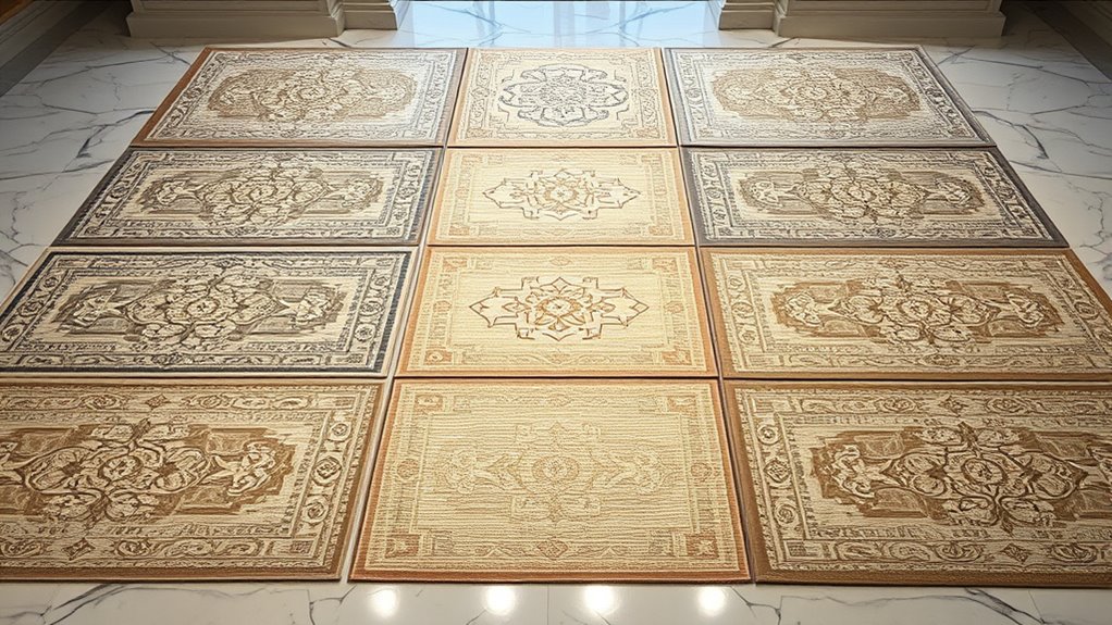 elegant metallic accent rugs