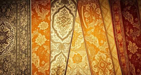 elegant metallic silk carpets