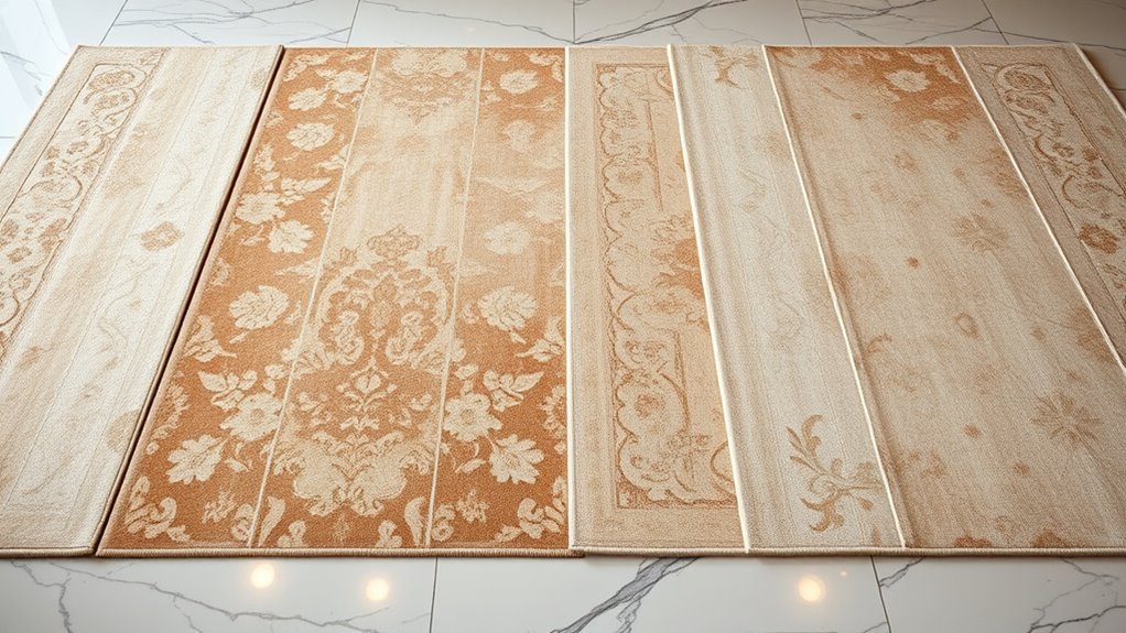 elegant neutral silk carpets