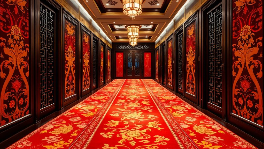 elegant palace hallway runners