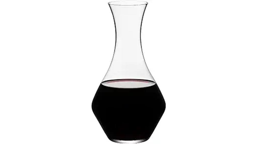 elegant red wine decanter