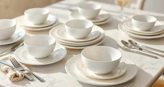 elegant white dinnerware collections