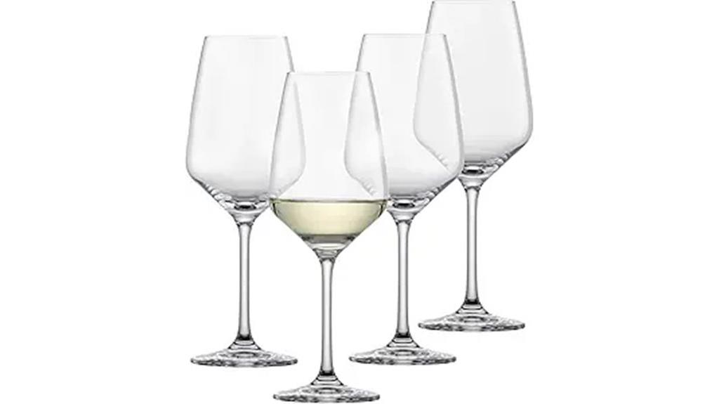 elegant white wine set