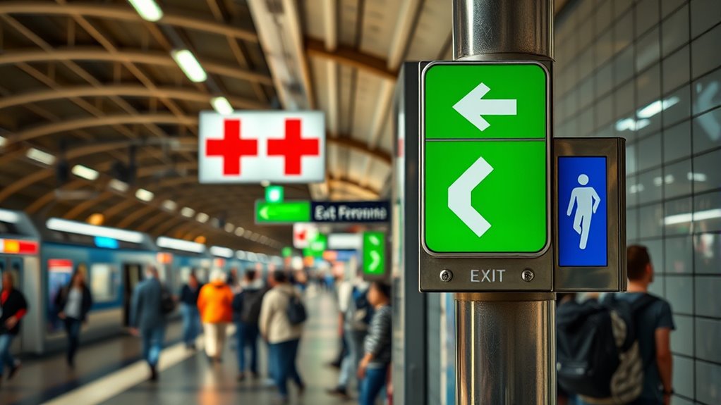 emergency signs guide safety
