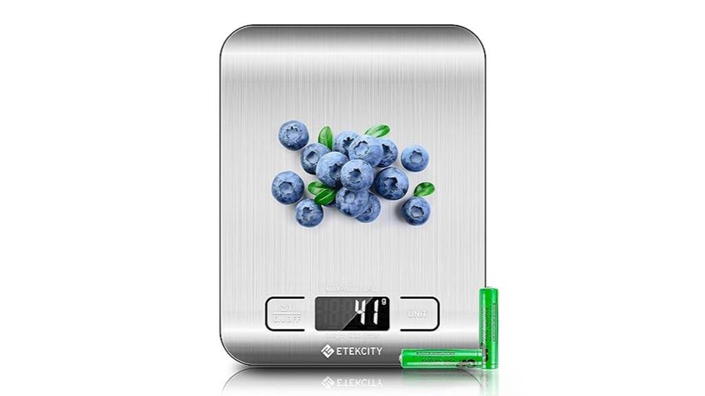etekcity kitchen scale lcd