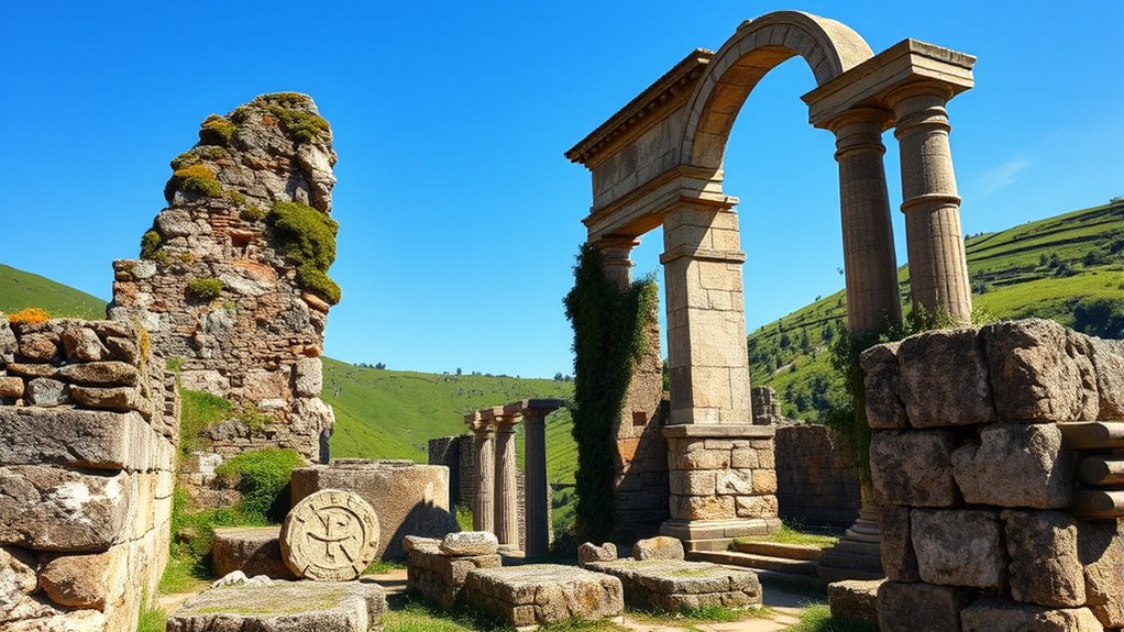 etruscan ruins in italy
