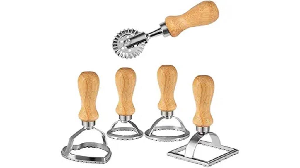 five piece ravioli stamp set