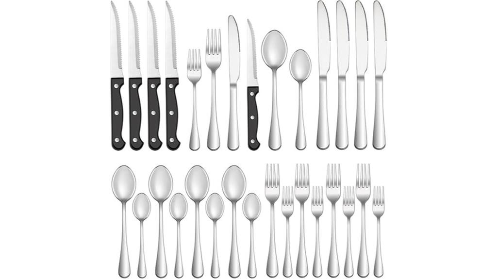 four piece stainless steel set
