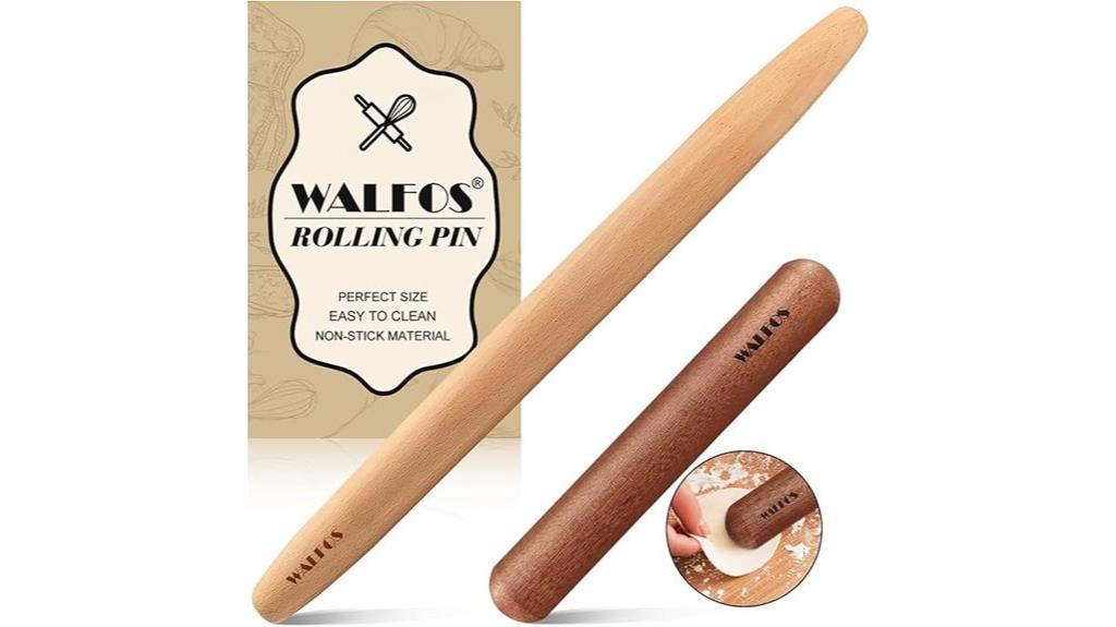french wooden dough roller
