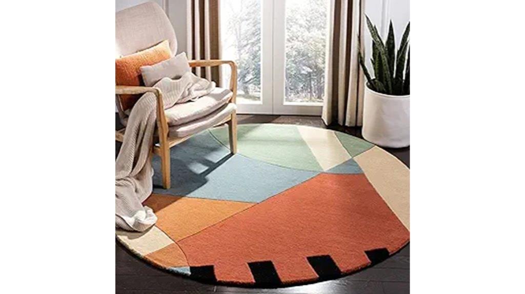 gold round rug collection