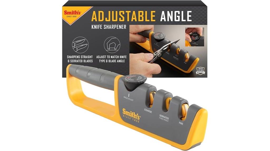 gray yellow manual sharpener