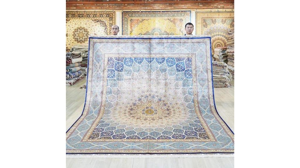 handmade silk rug