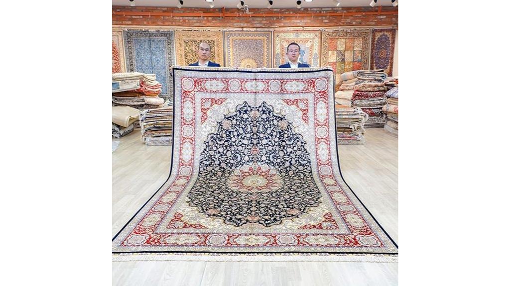 handmade silk rug