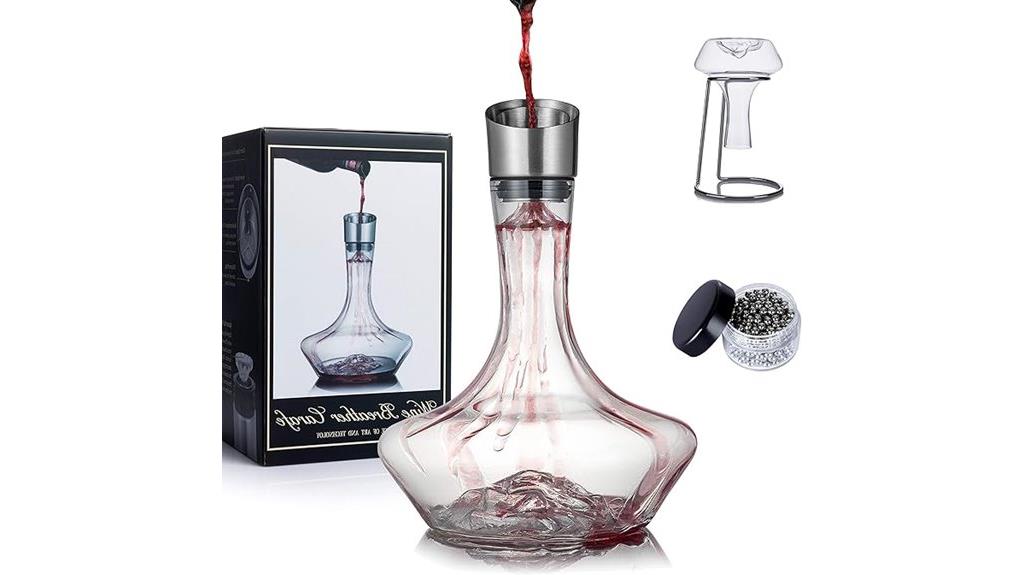 iceberg wine decanter set