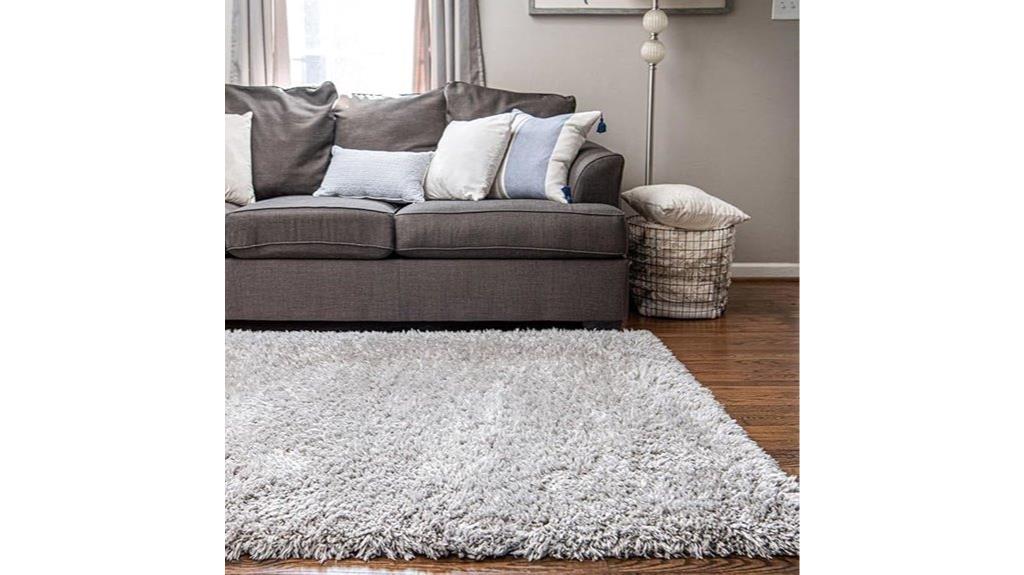 infinity ash shag rug