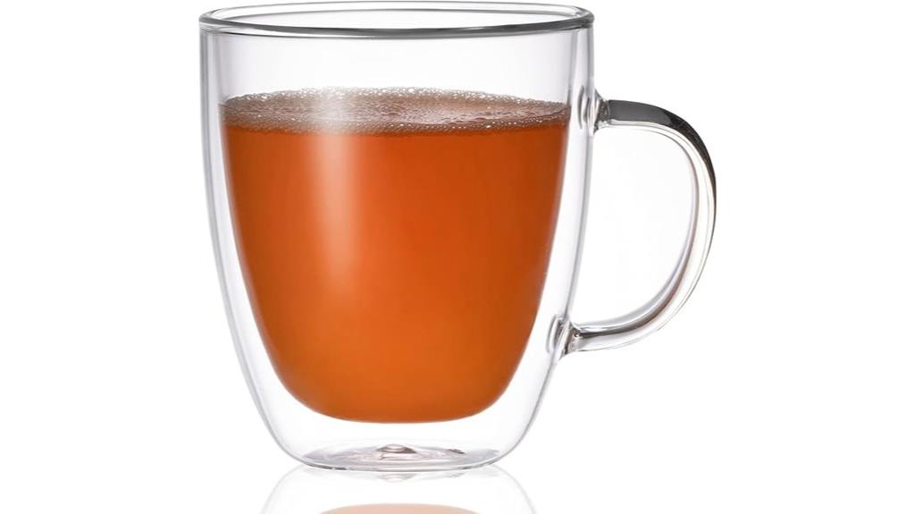 insulated 19oz glass mug