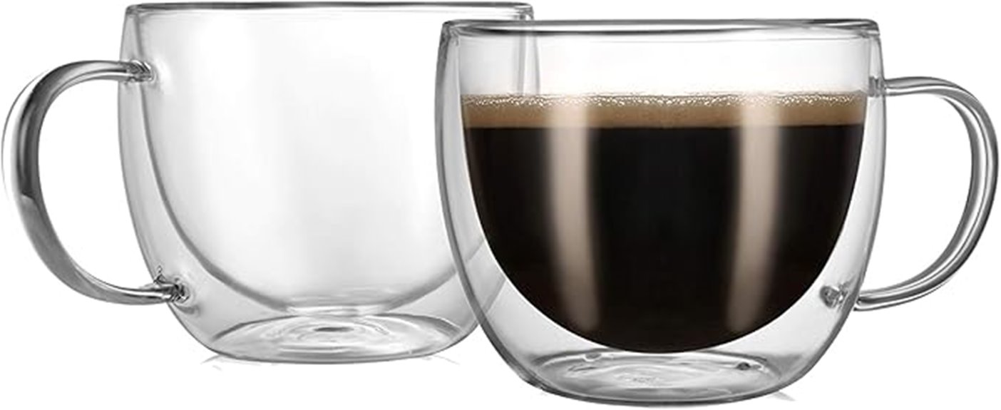 insulated double wall mugs