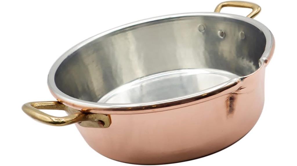 italian copper risotto pot