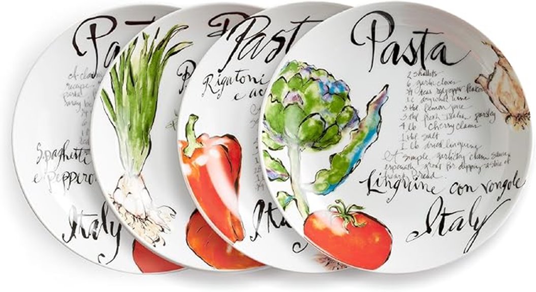 italian pasta bowl set
