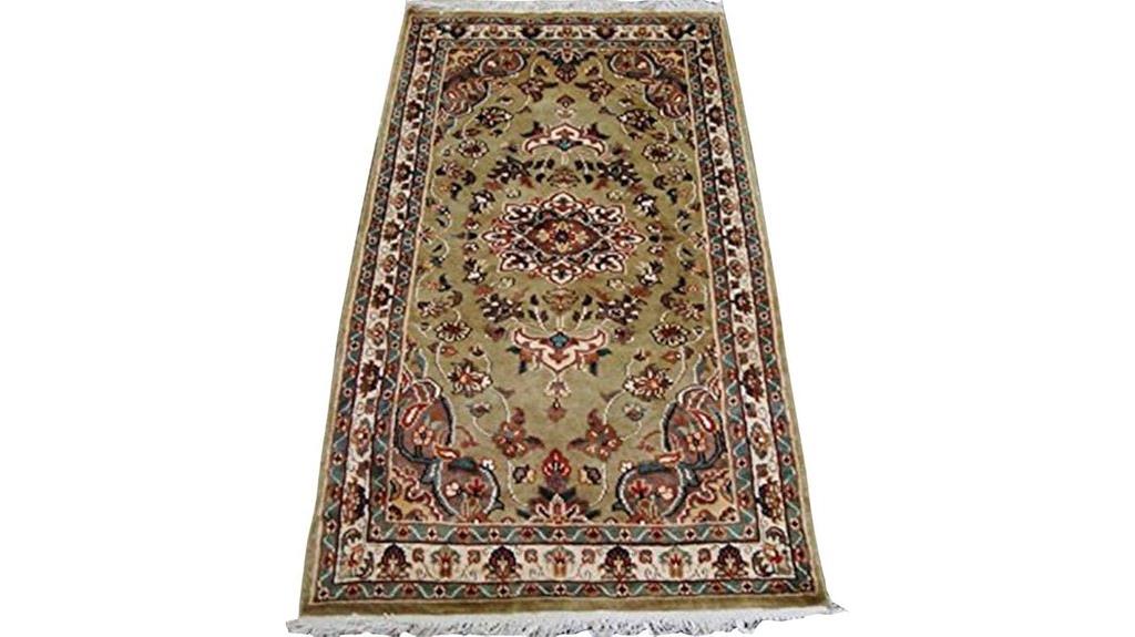ivory medallion floral rug