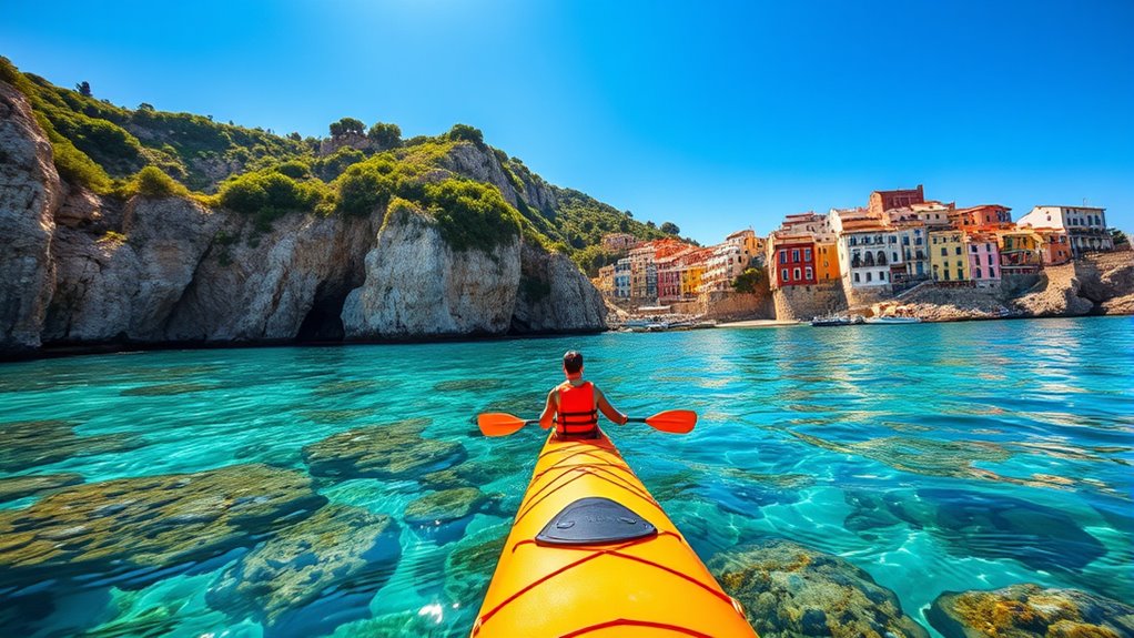 kayaking italy s coastal wildlife