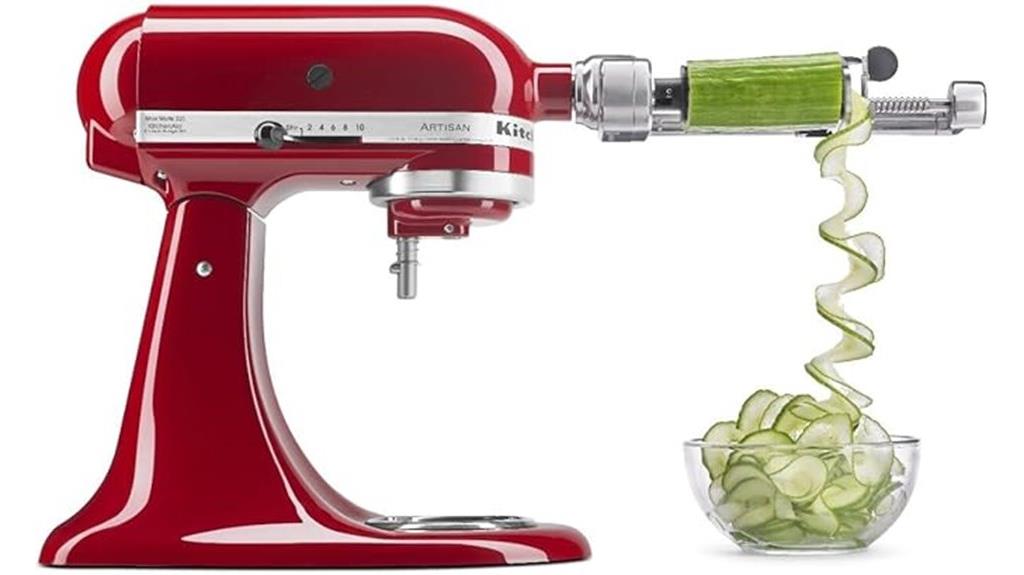 kitchenaid spiralizer with peel