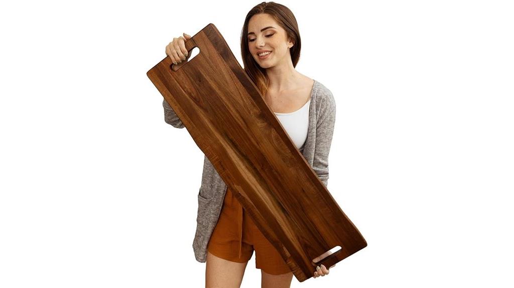 large acacia serving board